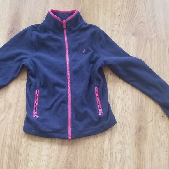 Nautica 10 12  M youth girl fleece zip up warm - Picture 1 of 4